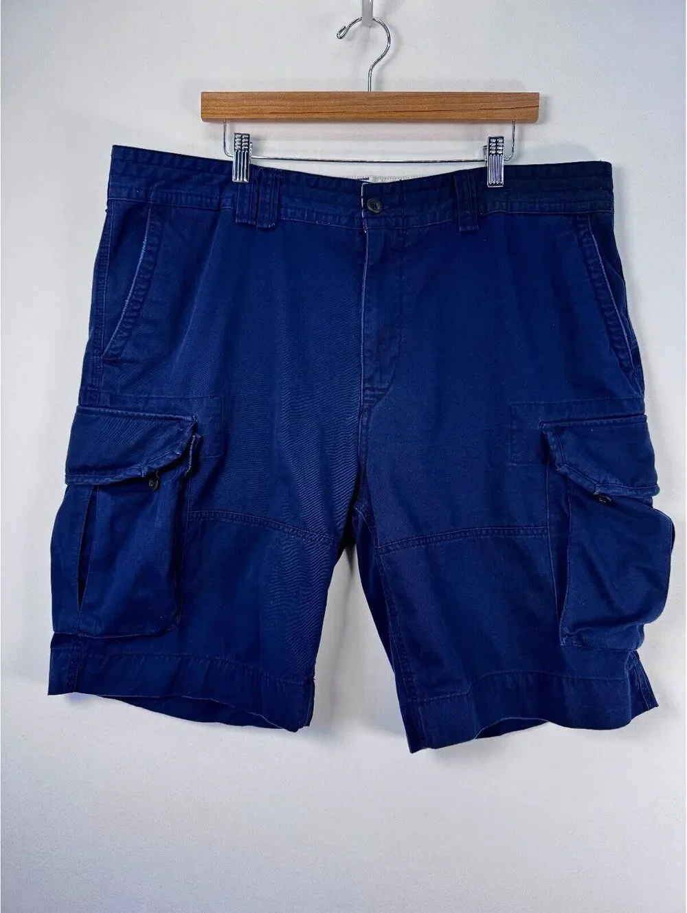 Polo Ralph Lauren Gellar Classic Fit Cargo Shorts Navy Cotton Men Size 40 Tall